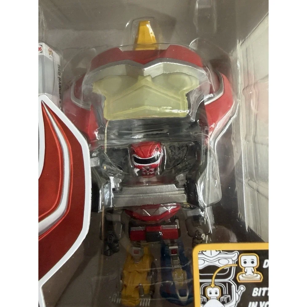 Mighty  Power Rangers Megazord w/ Red Ranger Funko Bitty Pop! Bitty‎ Bot  New